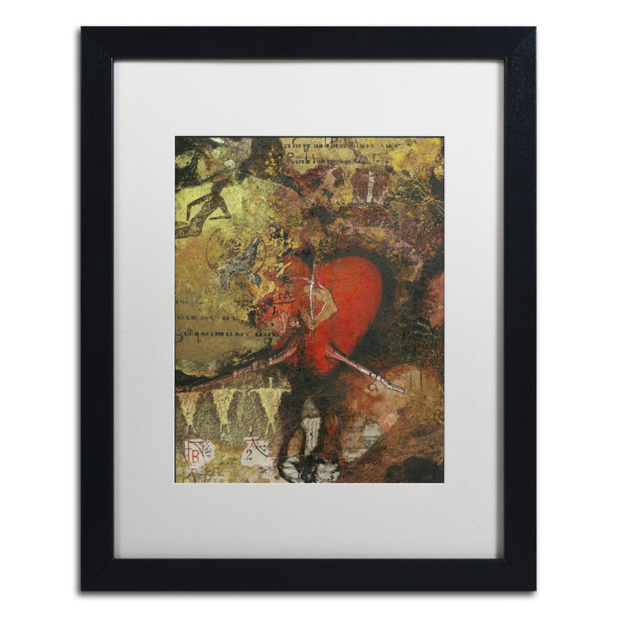 Nick Bantock Heart Black Wooden Framed Art 18 x 22 Inches Image 1