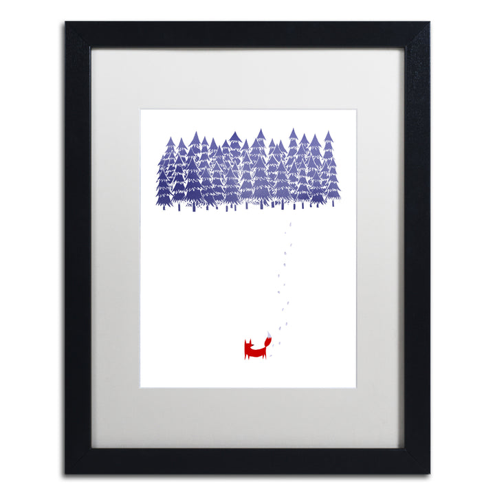 Robert Farkas Alone In The Forest Black Wooden Framed Art 18 x 22 Inches Image 1