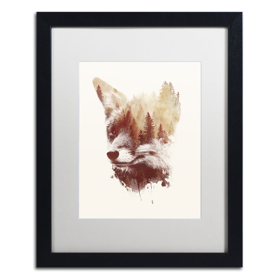 Robert Farkas Blind Fox Black Wooden Framed Art 18 x 22 Inches Image 1