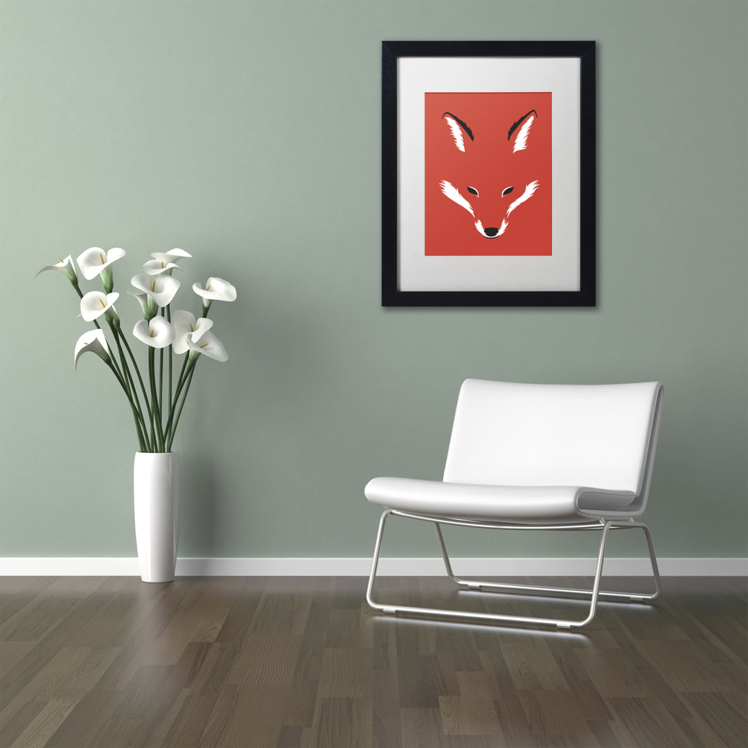 Robert Farkas Foxy Shape Black Wooden Framed Art 18 x 22 Inches Image 2