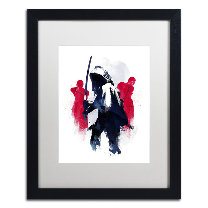 Robert Farkas Michonne Black Wooden Framed Art 18 x 22 Inches Image 1