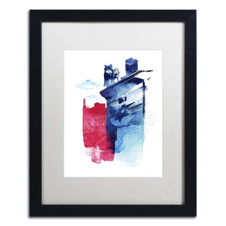 Robert Farkas This Is My Town Black Wooden Framed Art 18 x 22 Inches Image 1