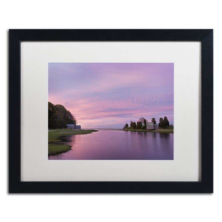 Michael Blanchette Photography Morn at Salt Pond Black Wooden Framed Art 18 x 22 Inches Image 1