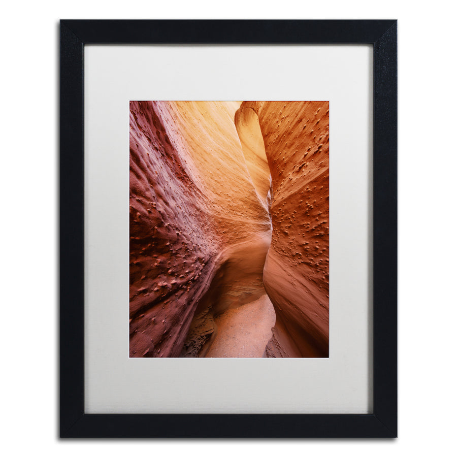 Michael Blanchette Photography Narrow Divide Black Wooden Framed Art 18 x 22 Inches Image 1
