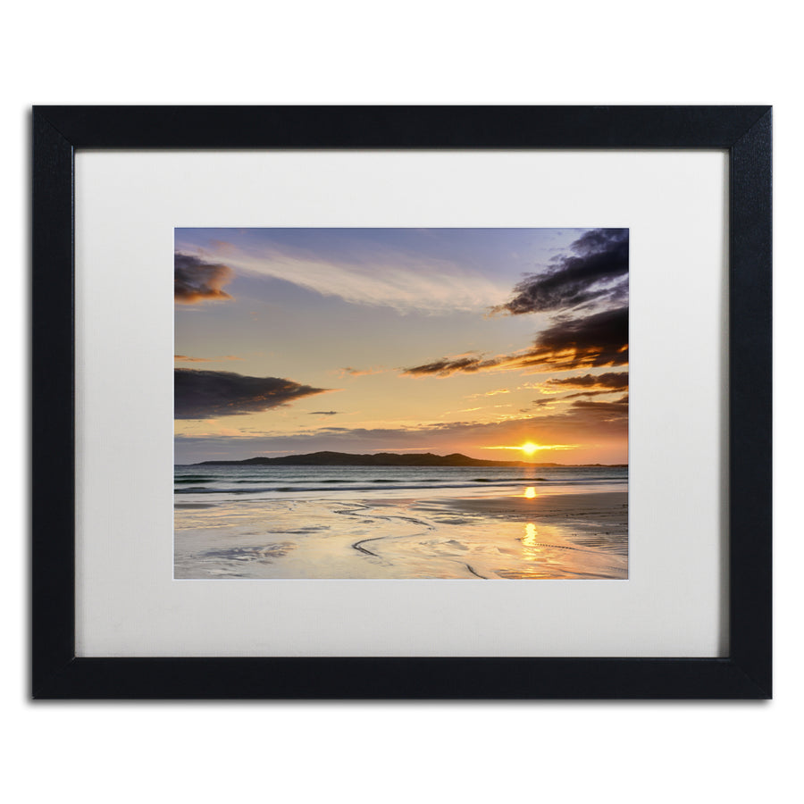 Michael Blanchette Photography Patterns in Sand Black Wooden Framed Art 18 x 22 Inches Image 1