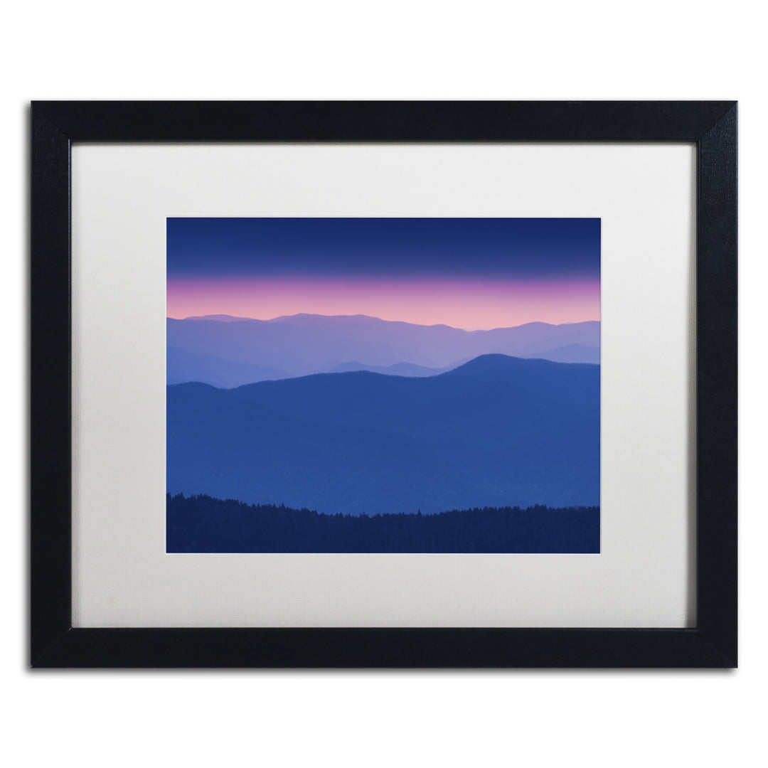Michael Blanchette Photography Purple Mountains Black Wooden Framed Art 18 x 22 Inches Image 1