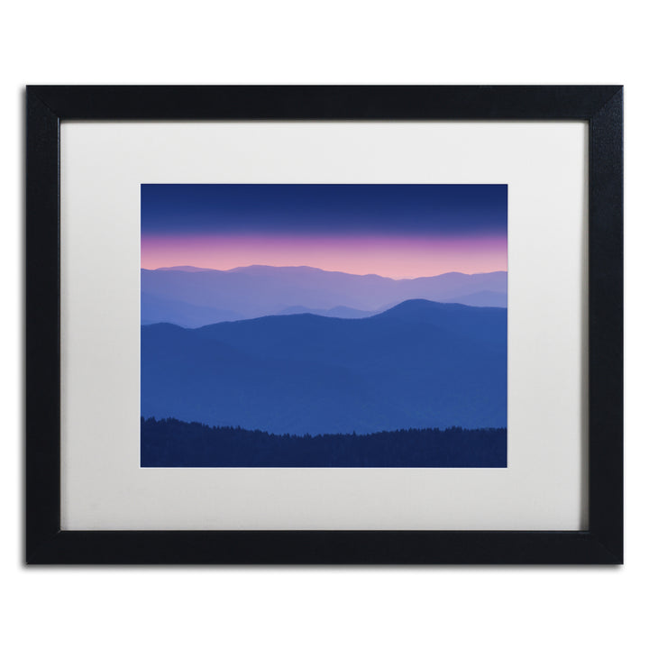 Michael Blanchette Photography Purple Mountains Black Wooden Framed Art 18 x 22 Inches Image 1