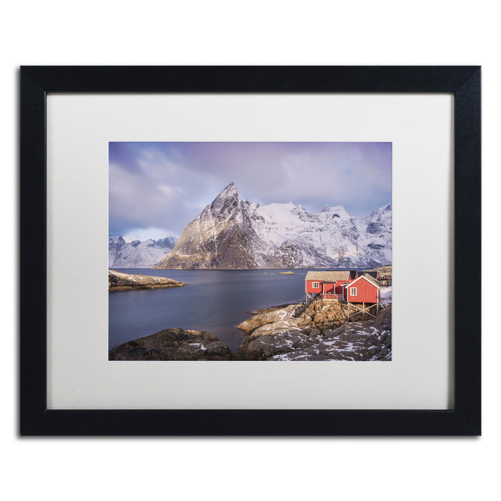 Michael Blanchette Photography Shack with a View Black Wooden Framed Art 18 x 22 Inches Image 1