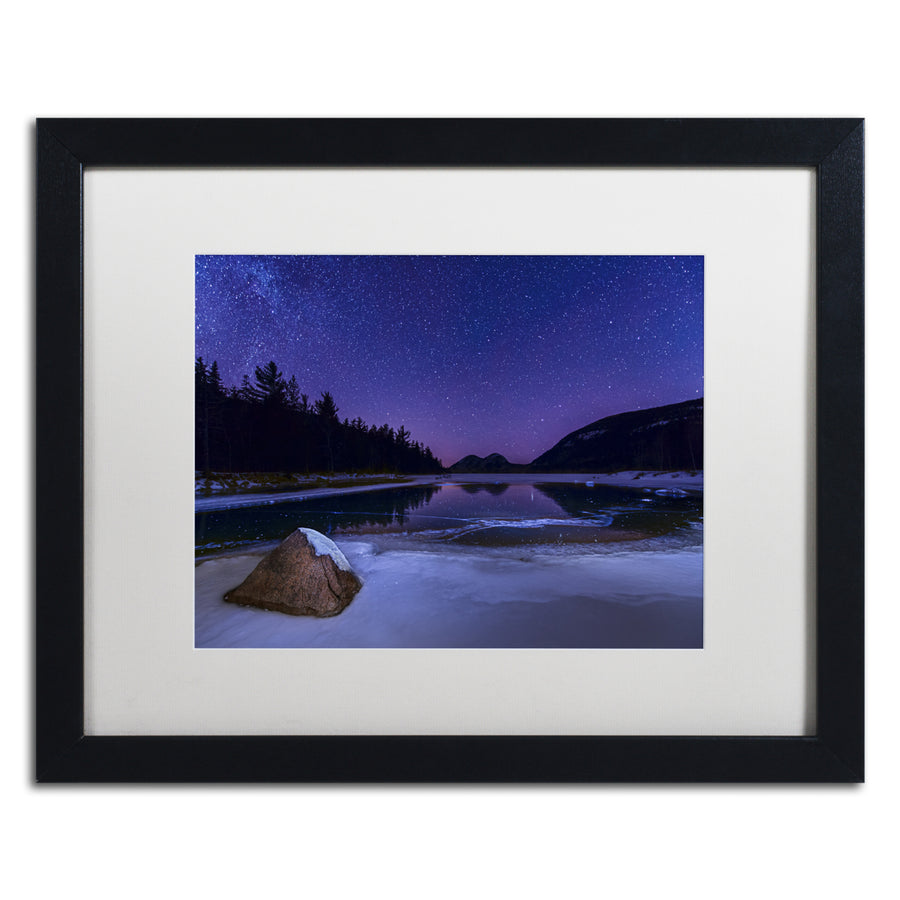 Michael Blanchette Photography Stars on Ice Black Wooden Framed Art 18 x 22 Inches Image 1