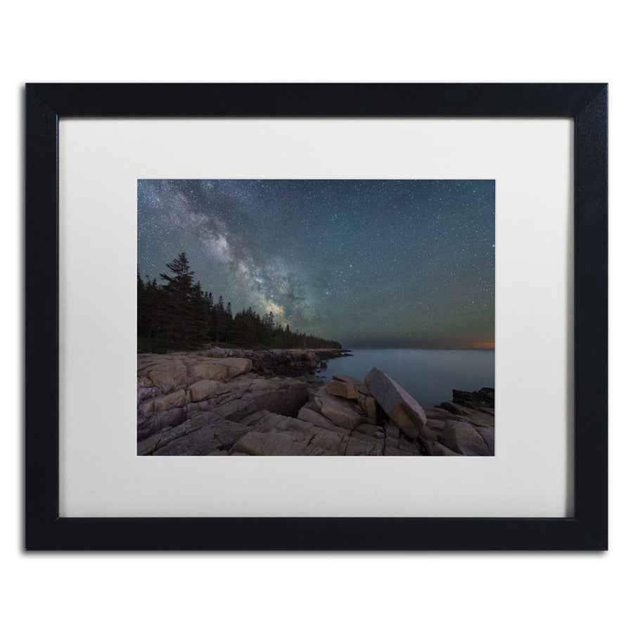 Michael Blanchette Photography Around the Bend Black Wooden Framed Art 18 x 22 Inches Image 1