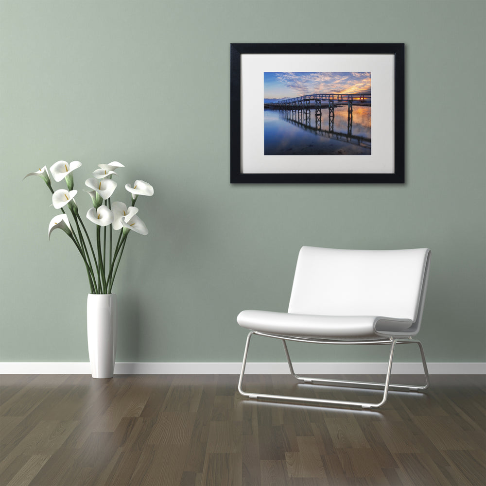 Michael Blanchette Photography Under the Boardwalk Black Wooden Framed Art 18 x 22 Inches Image 2