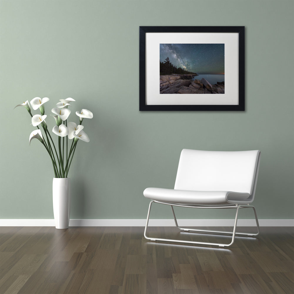 Michael Blanchette Photography Around the Bend Black Wooden Framed Art 18 x 22 Inches Image 2