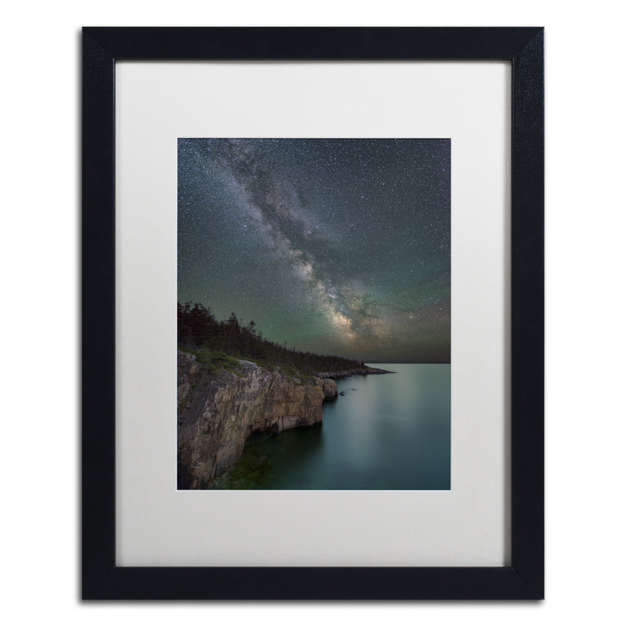 Michael Blanchette Photography Cliff Point Black Wooden Framed Art 18 x 22 Inches Image 1
