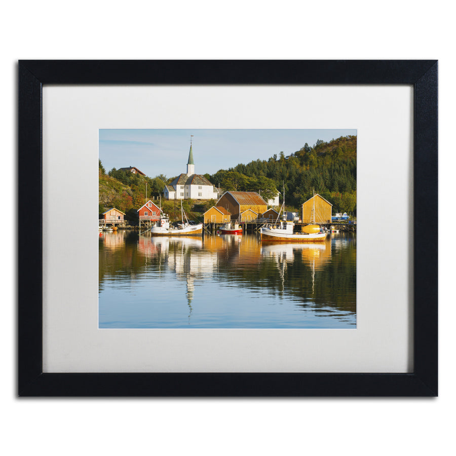 Michael Blanchette Photography Harbor at Rest Black Wooden Framed Art 18 x 22 Inches Image 1