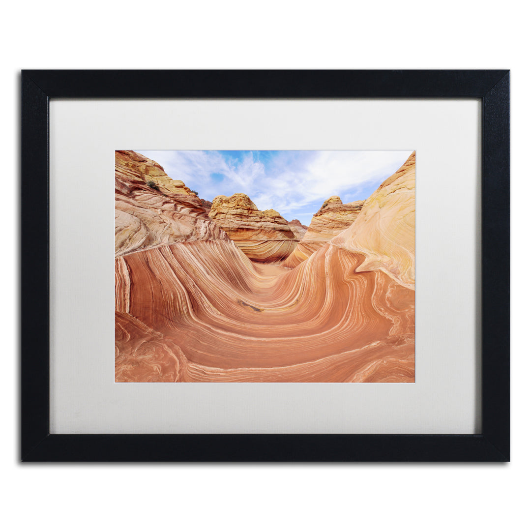 Michael Blanchette Photography Trough at The Wave Black Wooden Framed Art 18 x 22 Inches Image 1