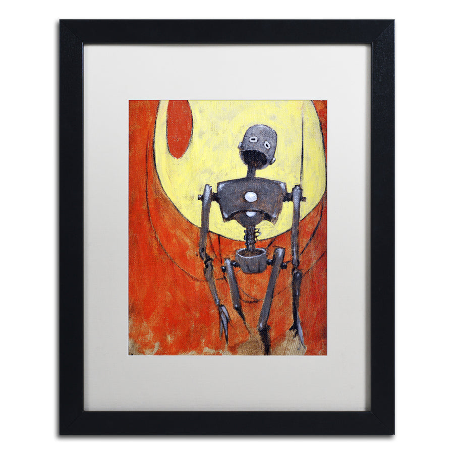 Craig Snodgrass Iron Bot Black Wooden Framed Art 18 x 22 Inches Image 1