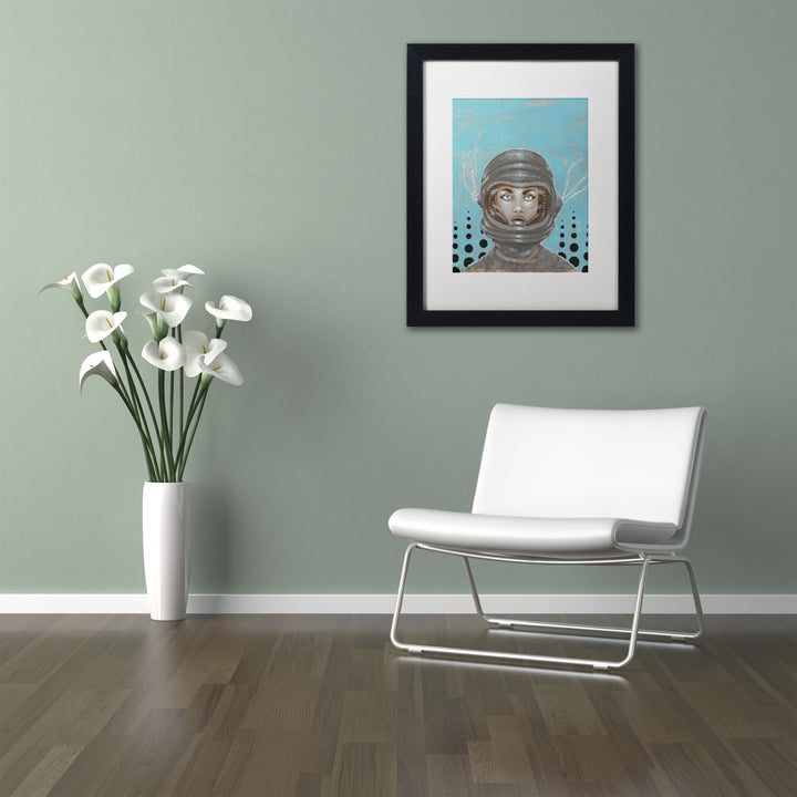 Craig Snodgrass Sally-Saturn Black Wooden Framed Art 18 x 22 Inches Image 2