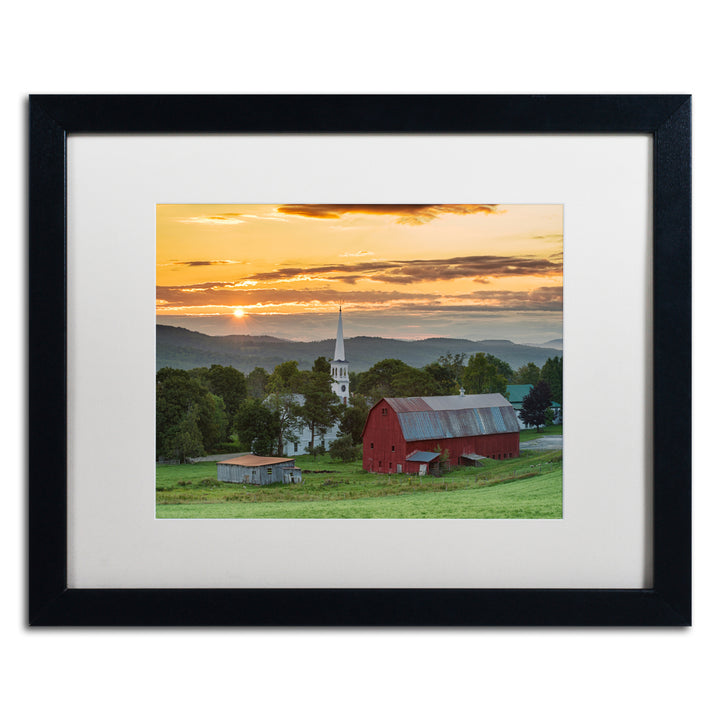 Michael Blanchette Photography A Farm and A Prayer Black Wooden Framed Art 18 x 22 Inches Image 1
