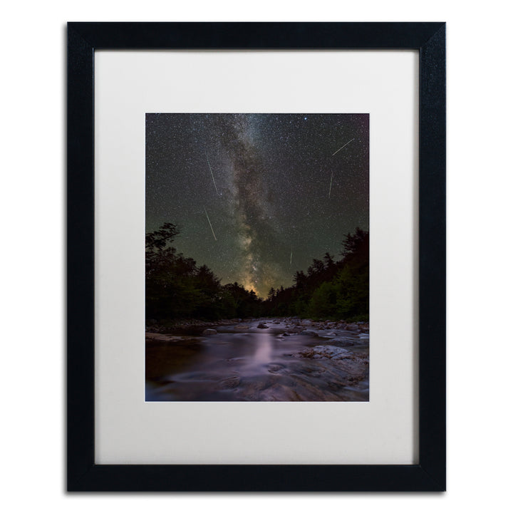 Michael Blanchette Photography River Runs Through Black Wooden Framed Art 18 x 22 Inches Image 1