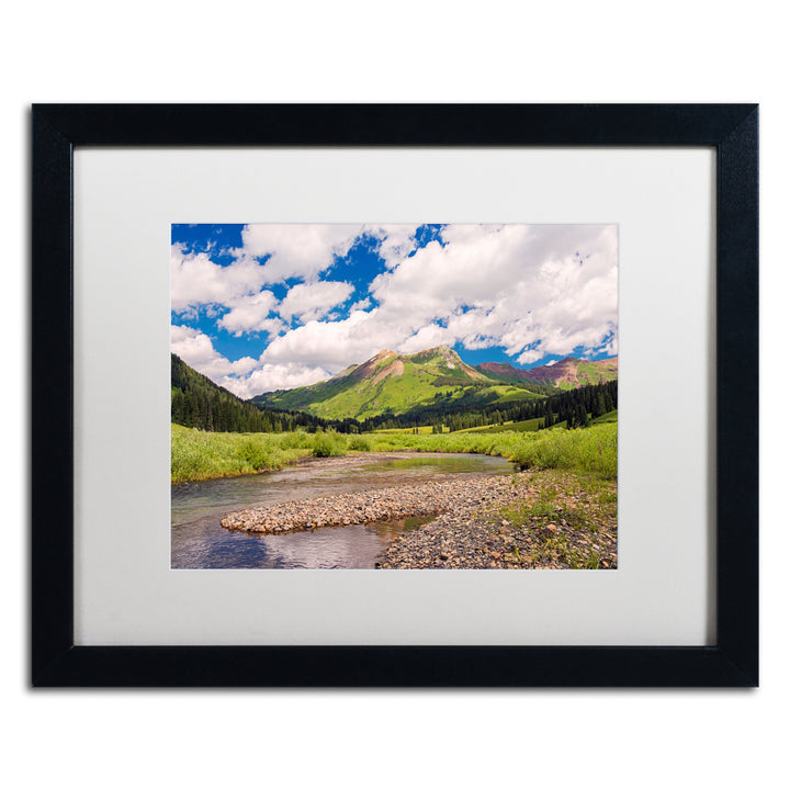 Michael Blanchette Photography Along Gothic River Black Wooden Framed Art 18 x 22 Inches Image 1