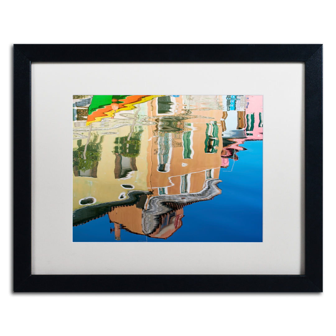 Michael Blanchette Photography Canal Reflection Black Wooden Framed Art 18 x 22 Inches Image 1