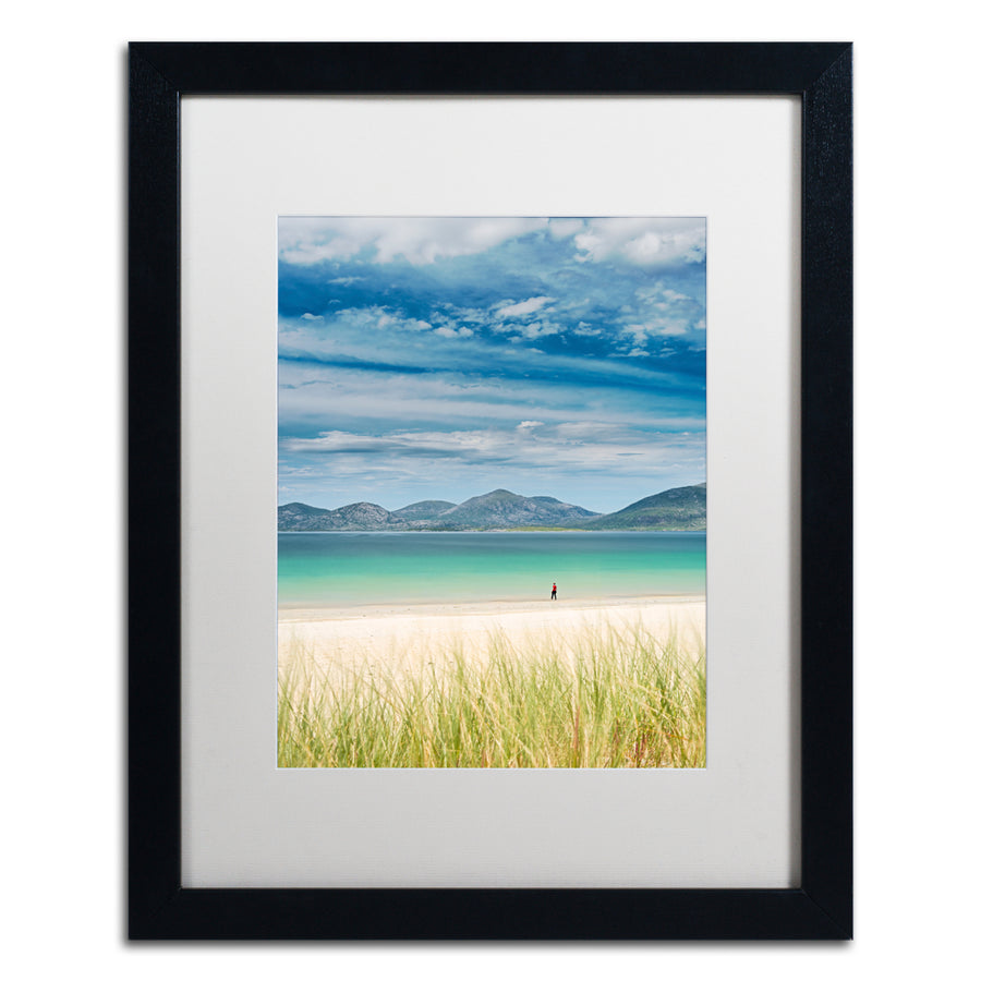 Michael Blanchette Photography Cautious Swimmer Black Wooden Framed Art 18 x 22 Inches Image 1