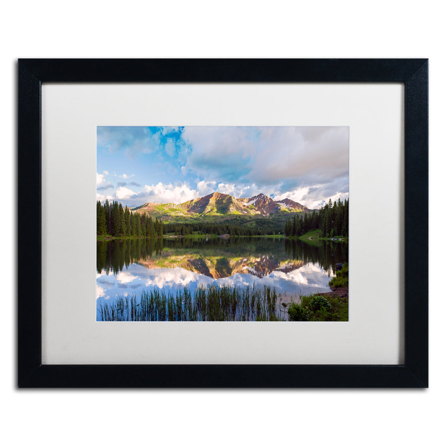 Michael Blanchette Photography Ruby Peaks Black Wooden Framed Art 18 x 22 Inches Image 1