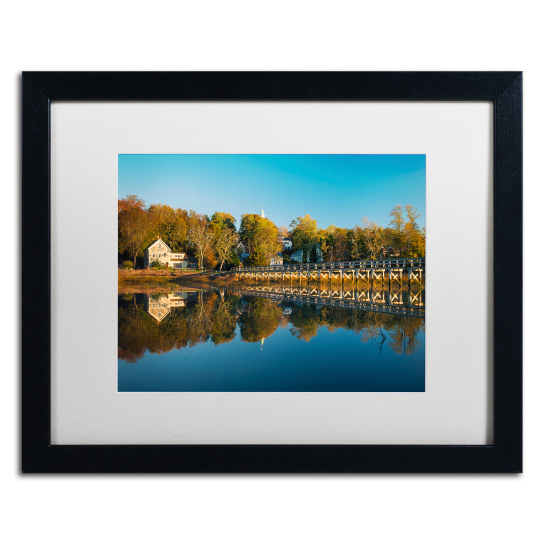 Michael Blanchette Photography Wellfleet Mirror Black Wooden Framed Art 18 x 22 Inches Image 1