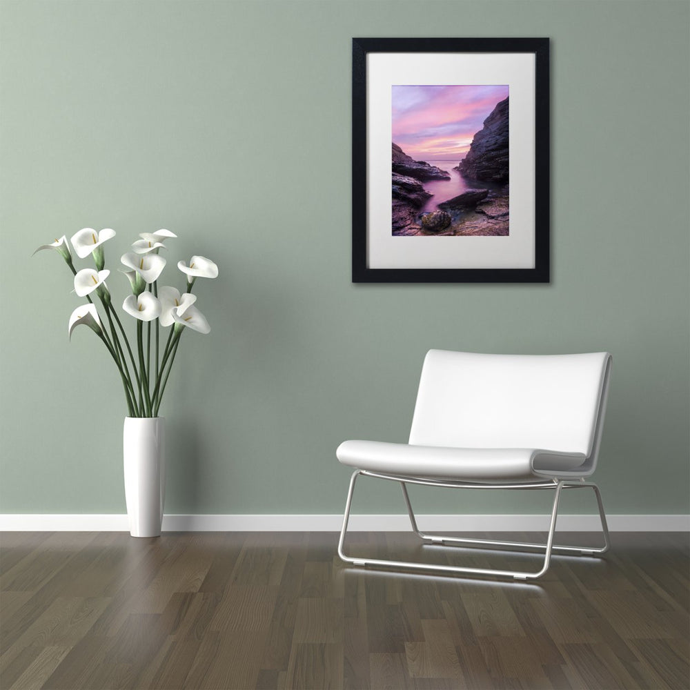 Michael Blanchette Photography Rosy Inlet Black Wooden Framed Art 18 x 22 Inches Image 2