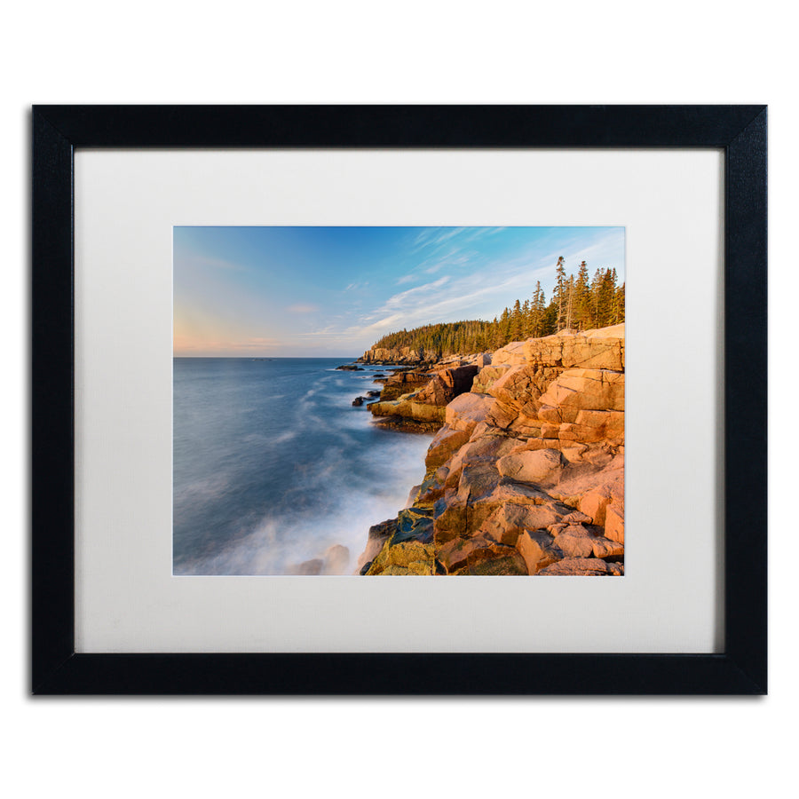 Michael Blanchette Photography Acadia Sunrise Black Wooden Framed Art 18 x 22 Inches Image 1