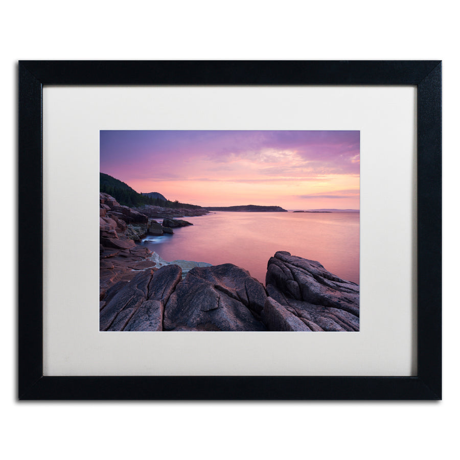 Michael Blanchette Photography Pink Dawn Black Wooden Framed Art 18 x 22 Inches Image 1