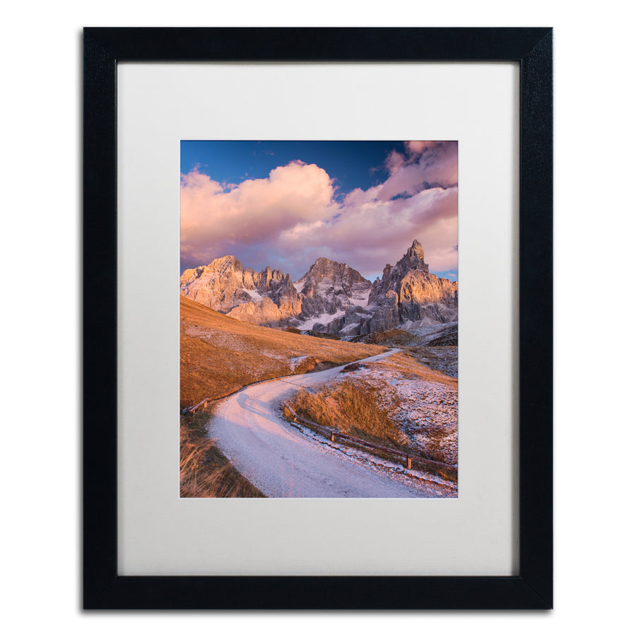 Michael Blanchette Photography The High Road Black Wooden Framed Art 18 x 22 Inches Image 1