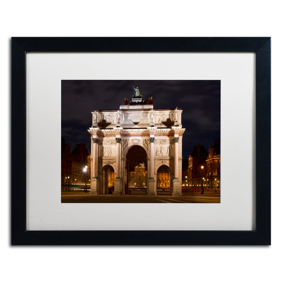 Michael Blanchette Photography Arc de Triomphe Black Wooden Framed Art 18 x 22 Inches Image 1