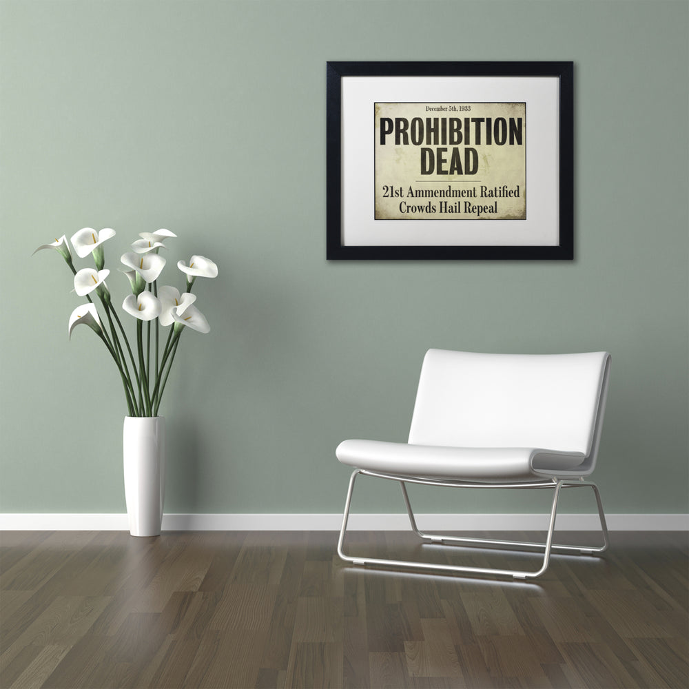 Color Bakery Prohibition Black Wooden Framed Art 18 x 22 Inches Image 2
