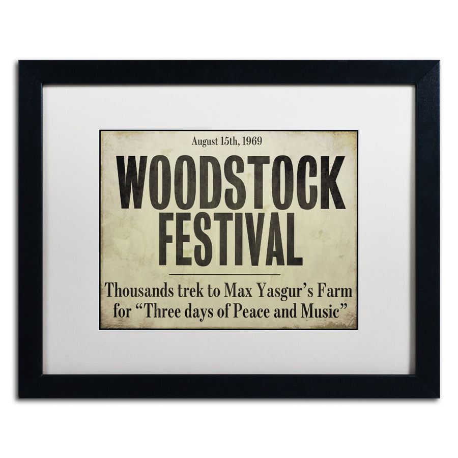 Color Bakery Woodstock Black Wooden Framed Art 18 x 22 Inches Image 1