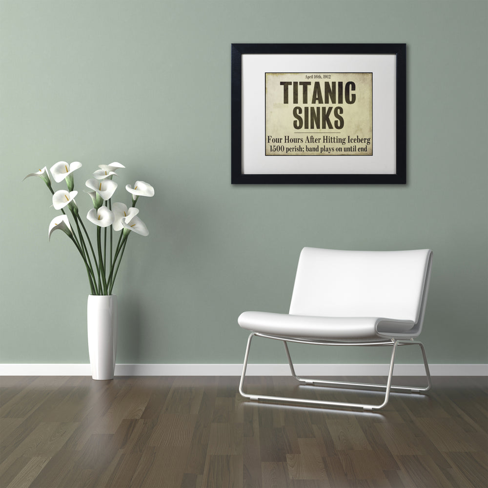 Color Bakery Titanic Black Wooden Framed Art 18 x 22 Inches Image 2