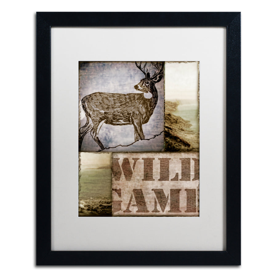 Color Bakery Wild Game Black Wooden Framed Art 18 x 22 Inches Image 1