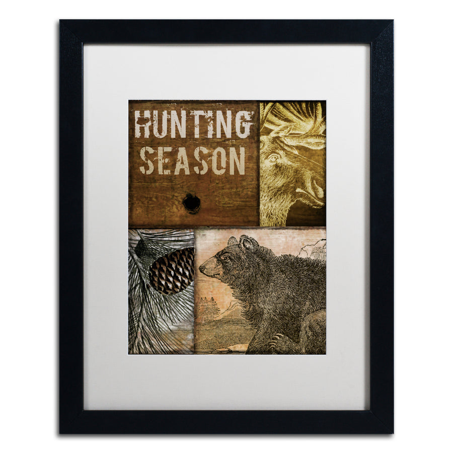 Color Bakery Hunting Season IV Black Wooden Framed Art 18 x 22 Inches Image 1