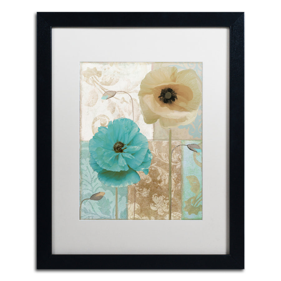 Color Bakery Beach Poppies I Black Wooden Framed Art 18 x 22 Inches Image 1