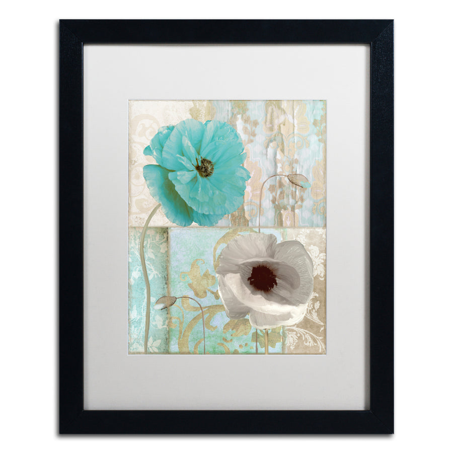 Color Bakery Beach Poppies II Black Wooden Framed Art 18 x 22 Inches Image 1