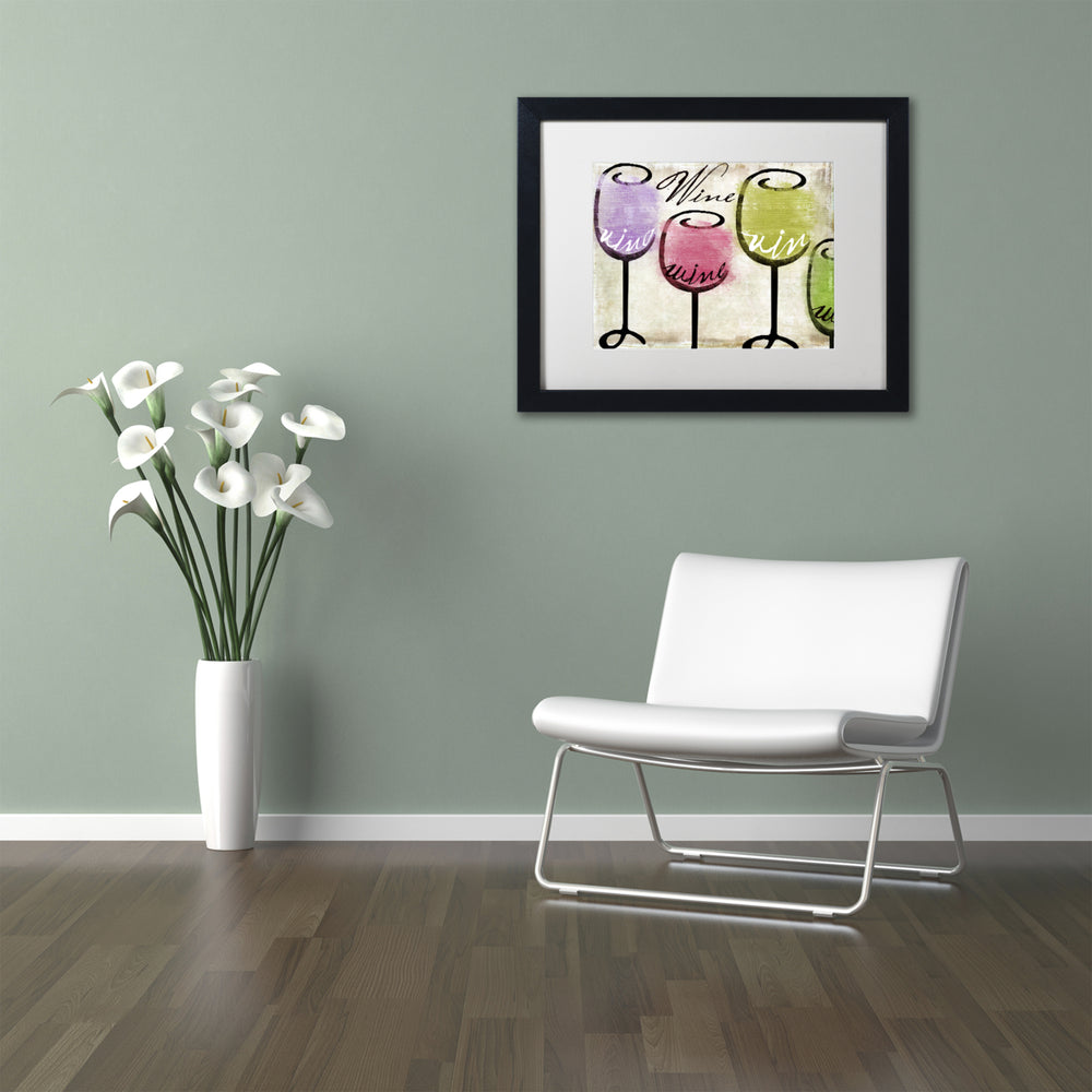 Color Bakery Wine Tasting III Black Wooden Framed Art 18 x 22 Inches Image 2