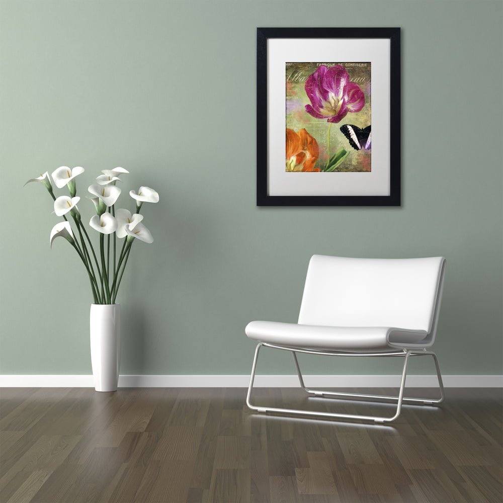 Color Bakery Aubergine Peony Black Wooden Framed Art 18 x 22 Inches Image 2