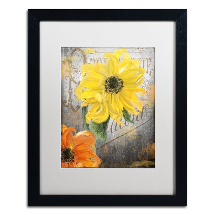 Color Bakery Sunflower Studio Black Wooden Framed Art 18 x 22 Inches Image 1