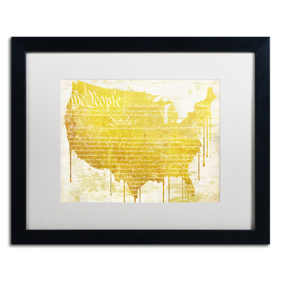 Color Bakery American Dream II Black Wooden Framed Art 18 x 22 Inches Image 1