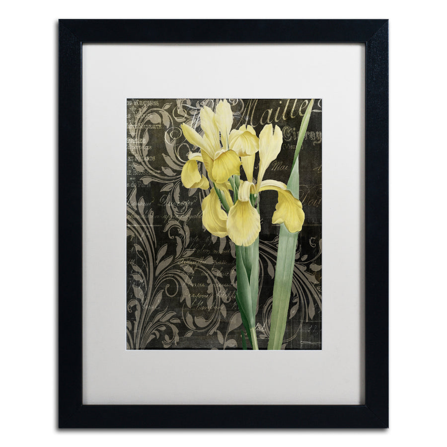 Color Bakery Ode to Yellow Flowers Black Wooden Framed Art 18 x 22 Inches Image 1