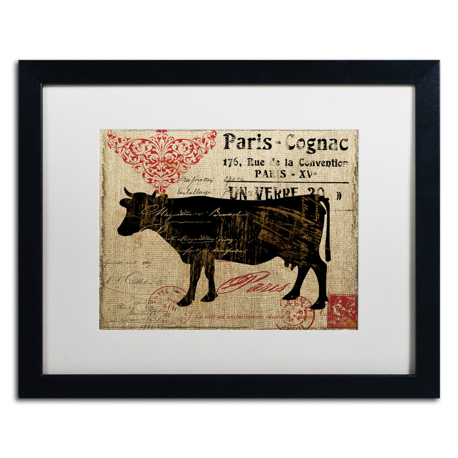 Color Bakery Paris Farms I Black Wooden Framed Art 18 x 22 Inches Image 1