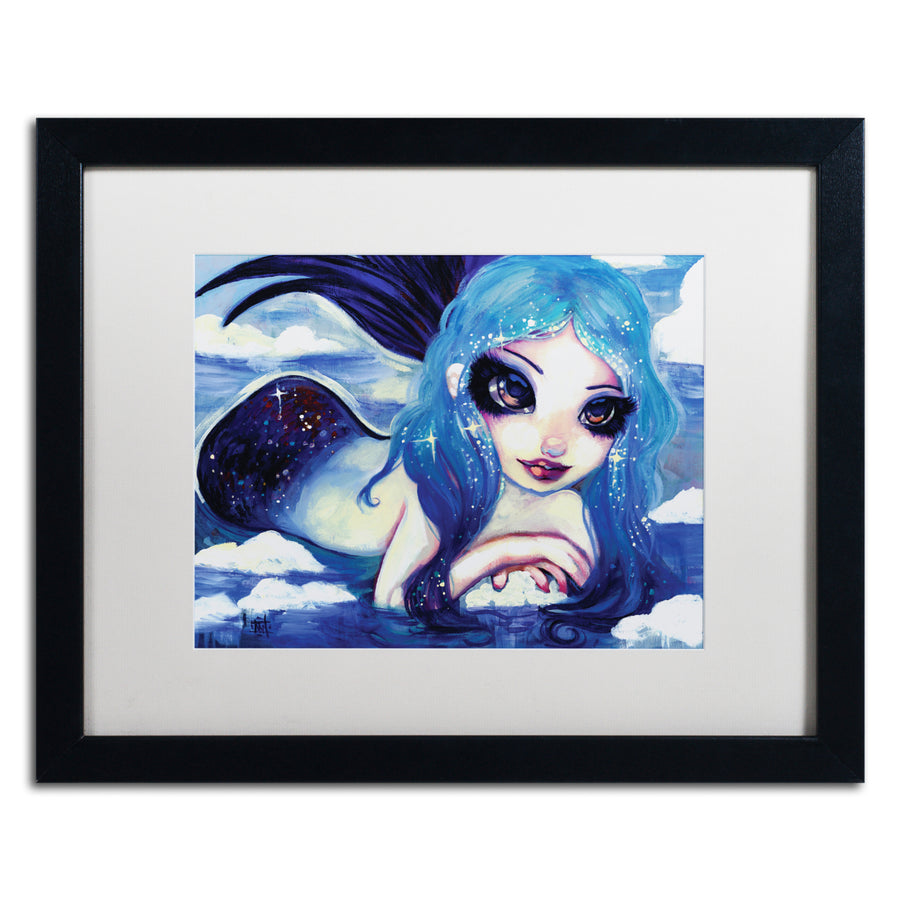 Natasha Wescoat Ice Mermaid Black Wooden Framed Art 18 x 22 Inches Image 1