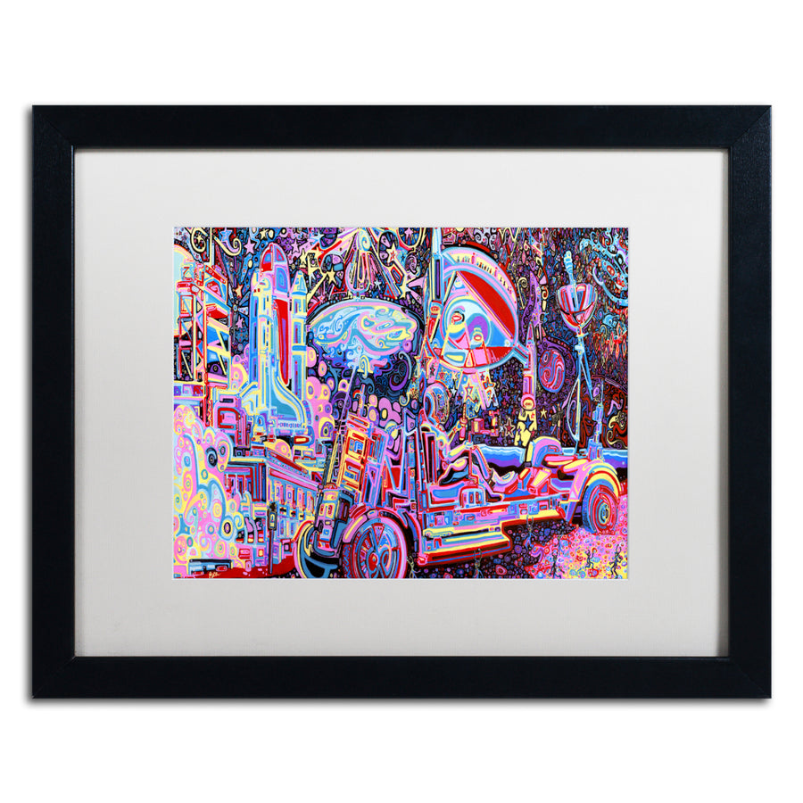 Josh Byer Moon Buggy Black Wooden Framed Art 18 x 22 Inches Image 1