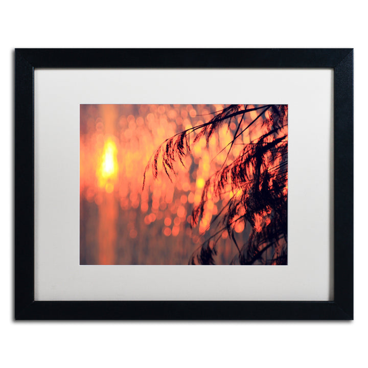 Beata Czyzowska Young Sunset Wishes Black Wooden Framed Art 18 x 22 Inches Image 1