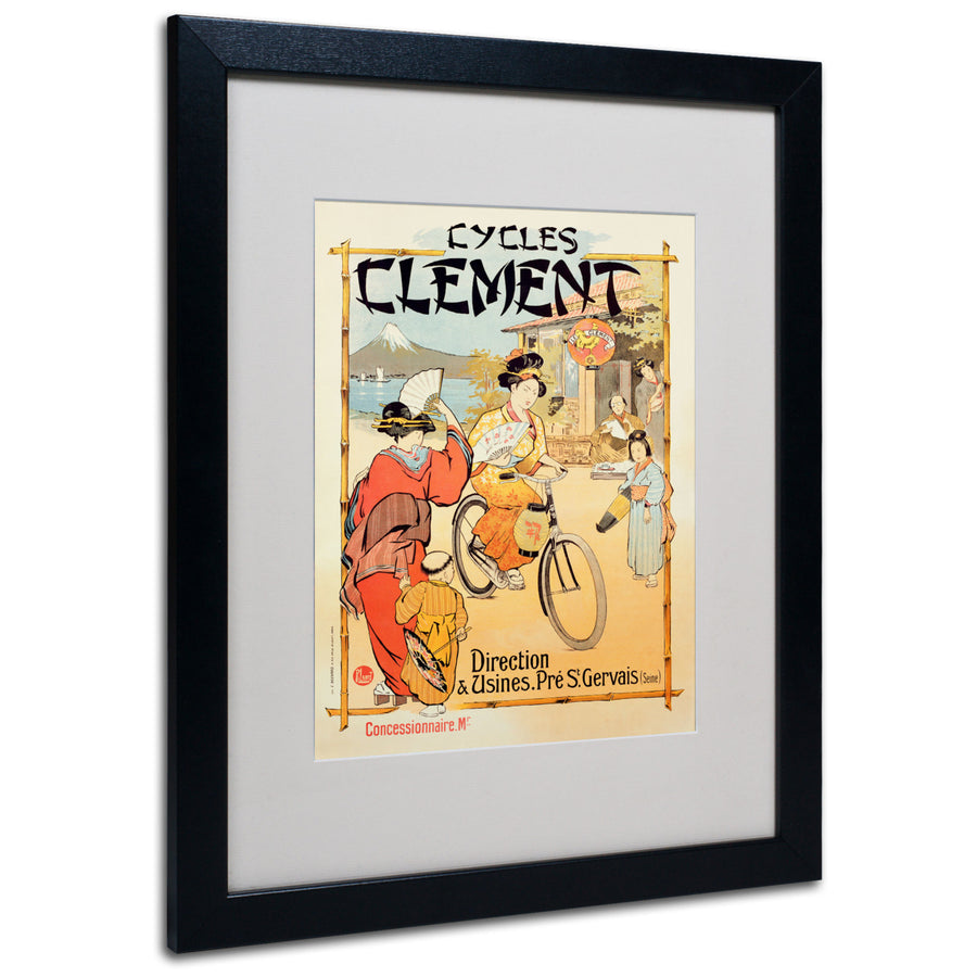 Cycles Clement Black Wooden Framed Art 18 x 22 Inches Image 1